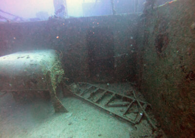 One of the main doorways for the USS Spiegel Grove's deck