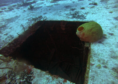 Ceiling opening on the USS Spiegel Grove