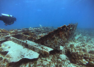 Remains of the Benwood wreck