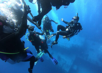 Ranger Rick's Divers doing a safety stop.
